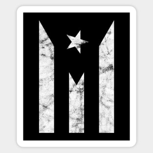 Puerto Rico Black Flag Sticker